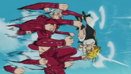 Meliodas taking Ban's punch spree