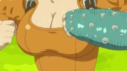 Diane using Sand Whirl on Guila