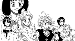 Elizabeth and the Sins meeting Meliodas in his spiritual world