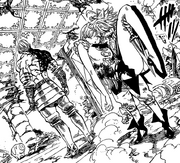 Meliodas carried the bleeding Elizabeth