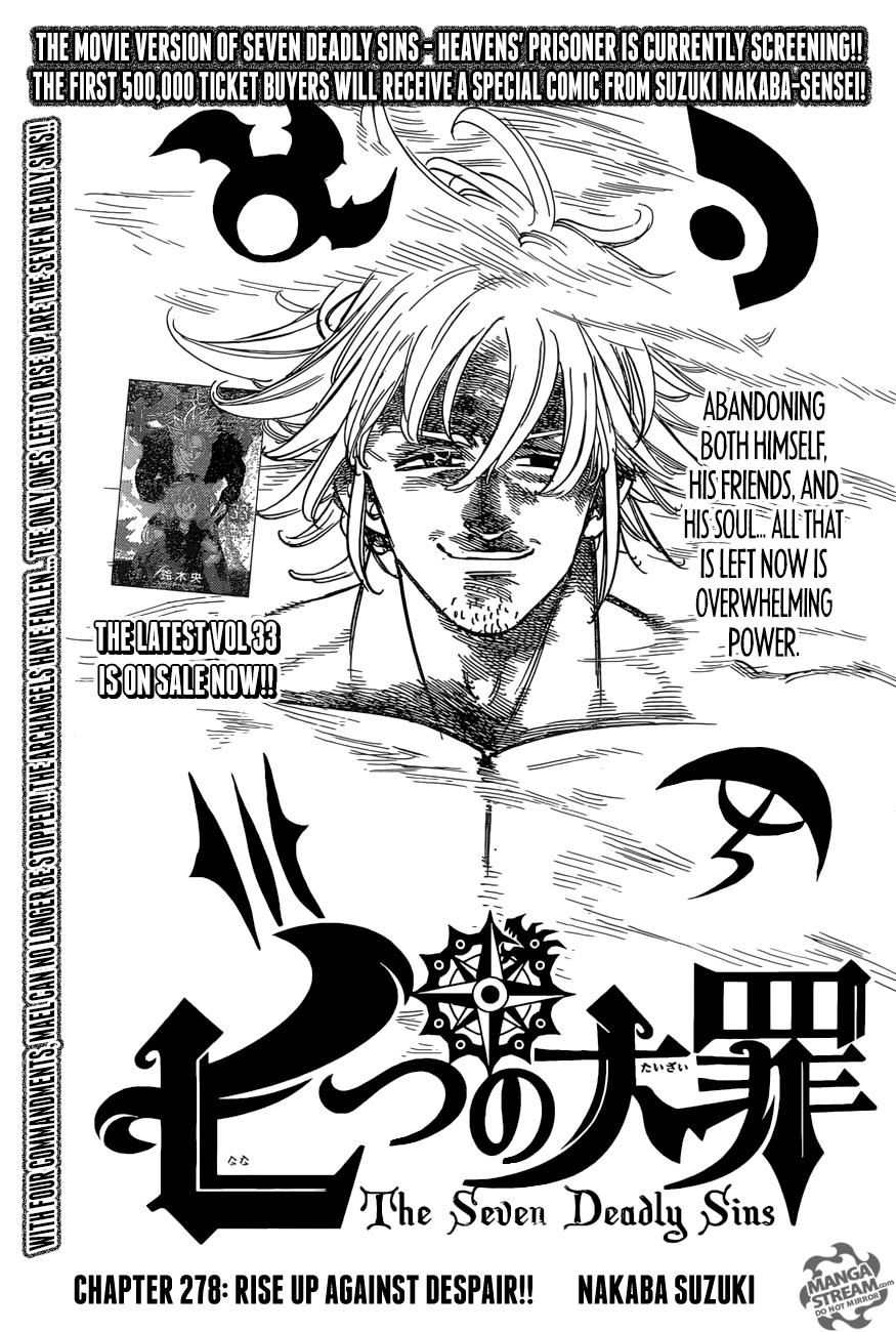 Nanatsu no Taizai Capítulo 265 - Manga Online