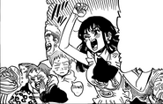 Diane and King cheering they friends on