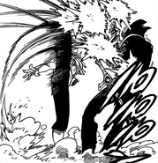 Meliodas kicks Zeldris