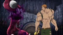 Escanor ataca a Galand (anime)