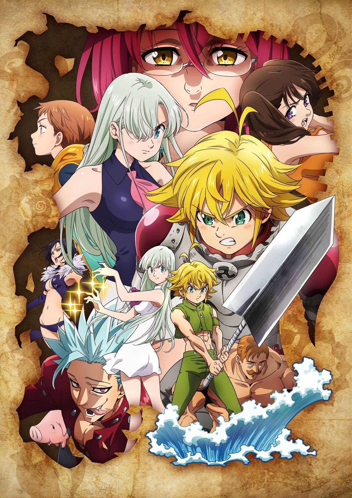 Comparação entre o anime e o - Nanatsu no Taizai Brasil