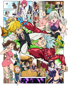 Quadro Poster Nanatsu No Taizai The Seven Deadly Sins Anime