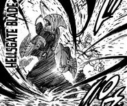 Escanor slashing the Demon King