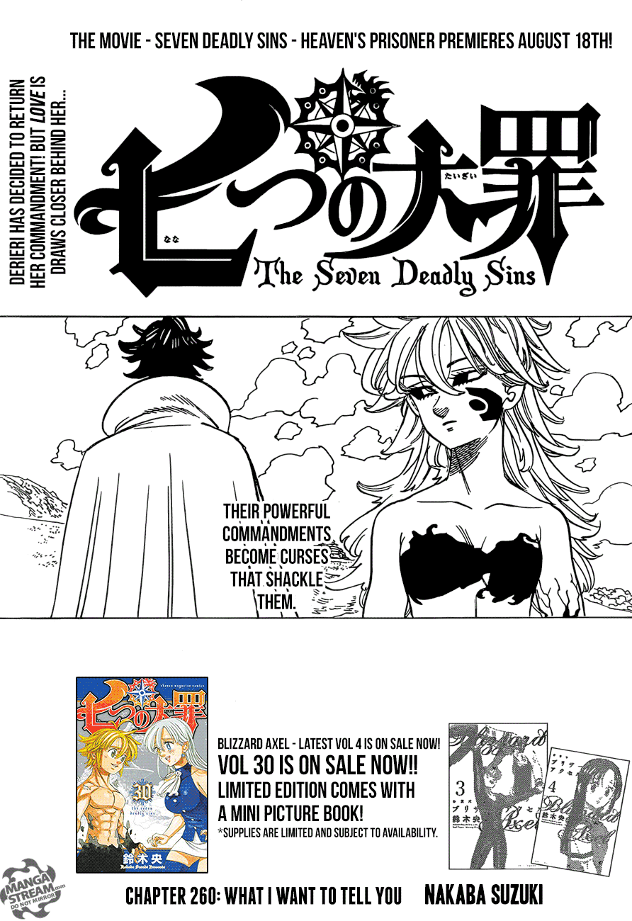 Nanatsu no Taizai Capítulo 265 - Manga Online