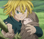 Meliodas and Baby Elizabeth