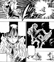 Gowther using Jack to control Escanor's body