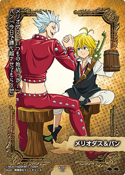 TOMY The Seven Deadly Sins Nanatsu No Taizai Card King KC01-03P Japanese  Anime
