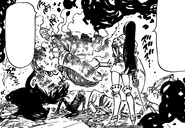 Diane protecting Meliodas