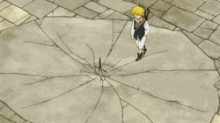 Meliodas pulling Gilthunder's sword.gif