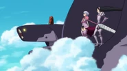 Jericho, Guila and Marmas riding Sky Mantas
