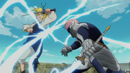 Gilthunder fighting Meliodas