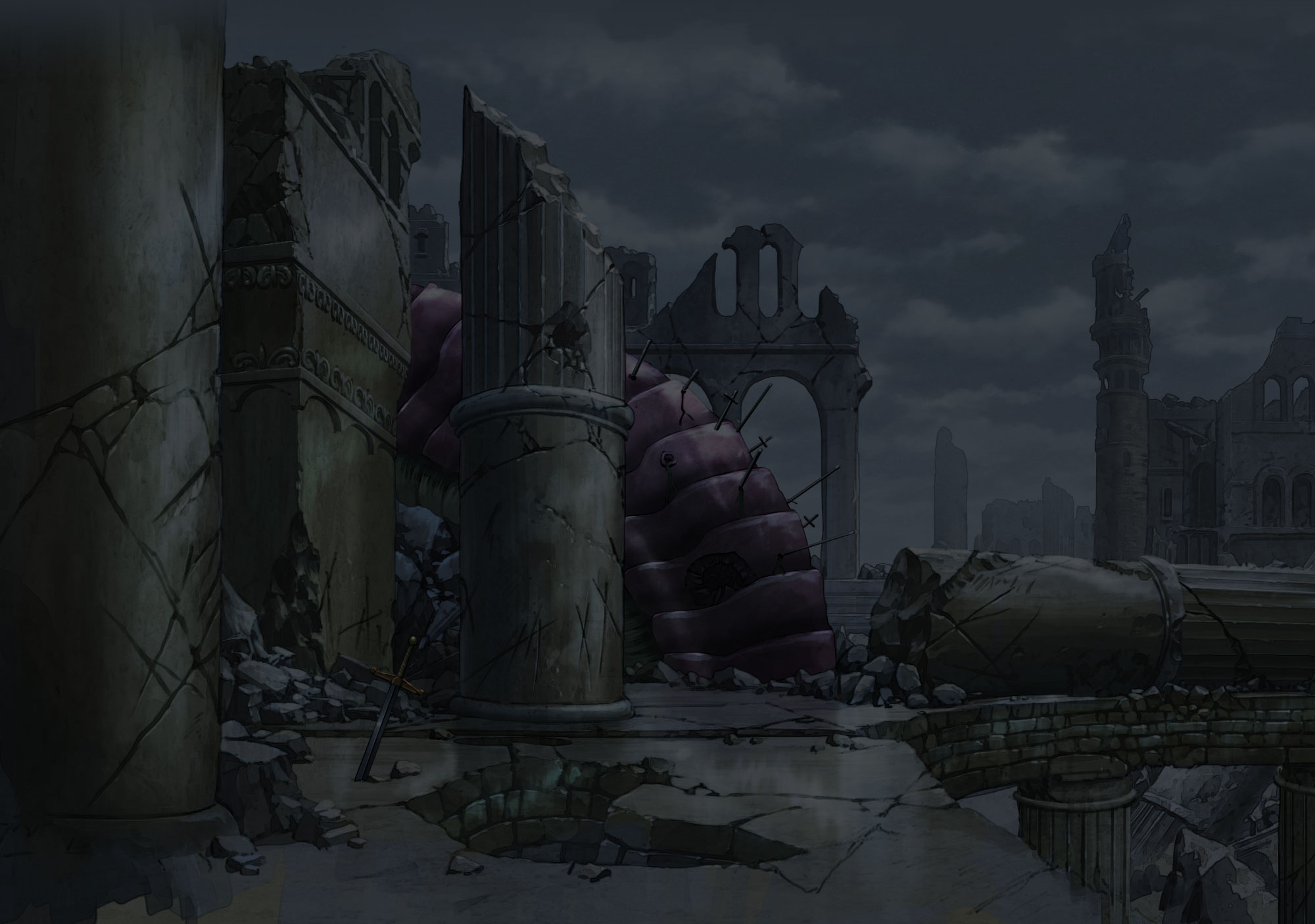 Featured image of post Art Destroyed City Anime