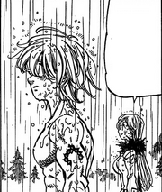 Meliodas touched to see that his friends come to help him