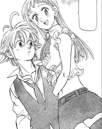 Elizabeth decides go to the Demon Realm with Meliodas