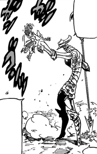 Galand grab hold of Meliodas