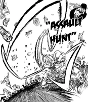 Ban uses Assault Hunt to behead a large group of vampires