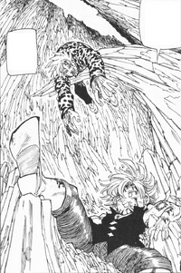 Meliodas and Ban after defeating the Demon King