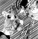 Meliodas countering Geera's attack