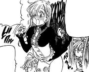 Meliodas harrassed Elizabeth