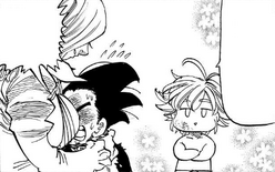 Meliodas makes fun of Zeldris