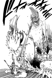 Galand knocking Diane over