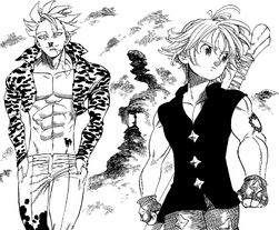 Ban and Meliodas in the Purgatory