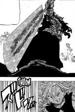 The Demon King about to finish Meliodas' emotions