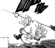 Meliodas saves Arthur from Cath