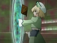 Shamal accessing Nanoha's Linker Core