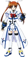 Nanoha's barrier jacket in StrikerS (Aggressor Mode)