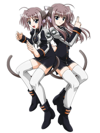 Aria (right) with her sister in The Gears of Destiny