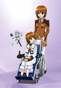 Hayate Yagami as a child (A's) and as a young adult (StrikerS et seq.)
