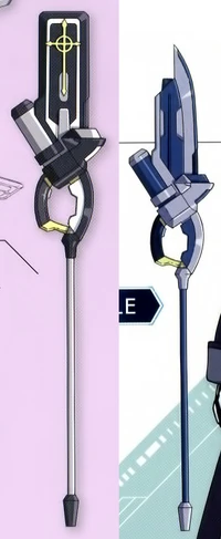 Hayate's Rod (left) and Chrono's Rod (right)