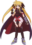 Fate's barrier jacket in A's (Lightning Form)