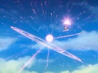 Nanoha charging Starlight Breaker