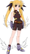 Fate's barrier jacket in The Movie 2nd A's (Sonic Form)