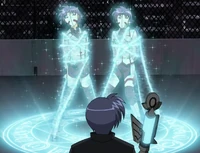 Chrono restraining the Masked Men