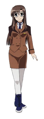 Shari in her Ground Force uniform in StrikerS