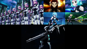 Top row: "Mass Production Type" and "Inherent Type"; bottom row: "Satellite Cannon Type"