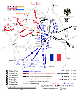 Waterloo Campaign Map