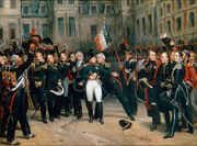 Napoleon's farewell to the Guard at Fontainbleau-April 20th, 1814