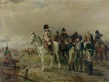 Napoleon learns that the Prussians are marching.