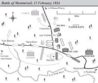 Battle of Montmirail map