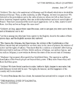 Napoleon's proclamation -14th June 1815