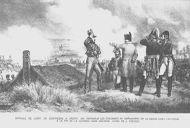 Napoleon gives the order to send in the Guard against the crumbling Prussian line.