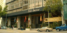 The hotel's exterior